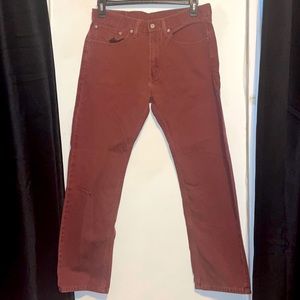 Levi Jeans maroon burgundy 505